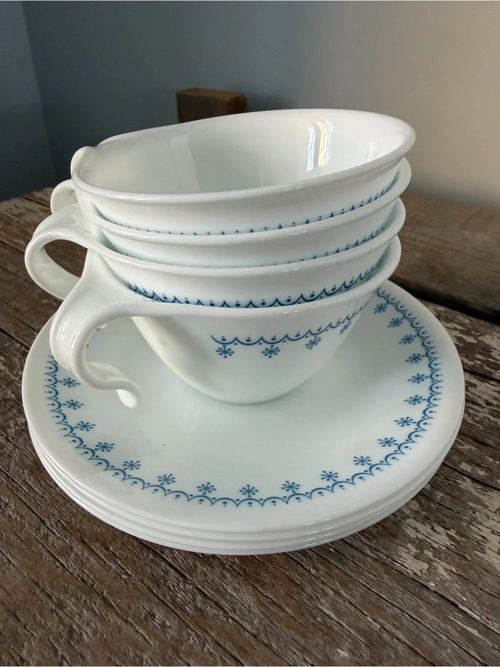 Corelle Teacups and Saucers